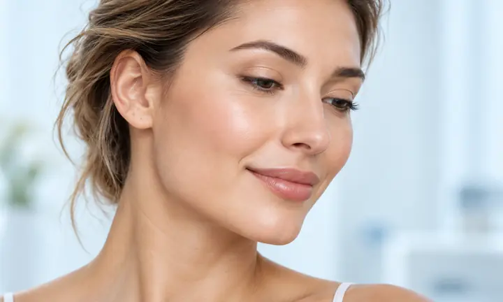 Woman representing facial plastic surgery and rejuvenation services